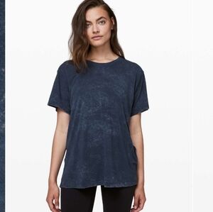 Lululemon All Yours Boyfriend Tee *Cloud Wash | Black/Gray | Pima Cotton